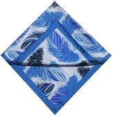 Thumbnail for your product : Emily Carter The Feather Pocket Square Cobalt