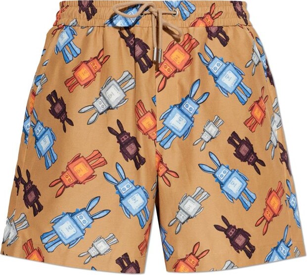 MCM Printed Drawstring Shorts