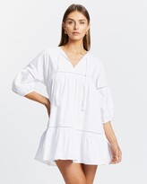 Thumbnail for your product : Atmos & Here Atmos&Here - Women's White Mini Dresses - Raegan Mini Dress - Size 14 at The Iconic