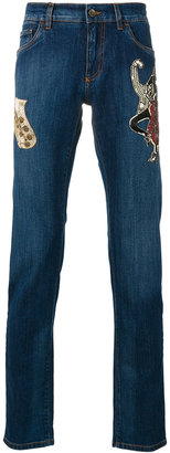 Dolce & Gabbana jazz patch jeans