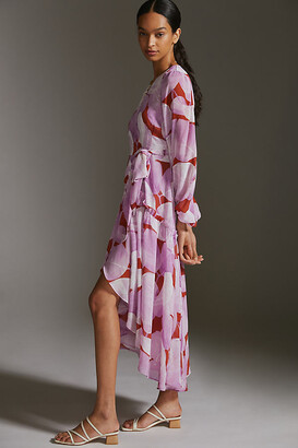 Hutch Geo Wrap Maxi Dress Pink - ShopStyle