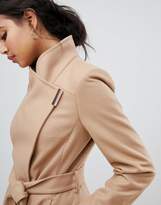 Thumbnail for your product : Ted Baker Sandra Long Wool Wrap Coat