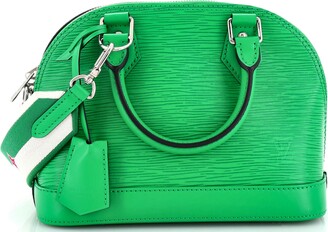 Onthego velvet handbag Louis Vuitton Green in Velvet - 36137077