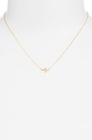 Thumbnail for your product : Nashelle Side Cross Pendant Necklace