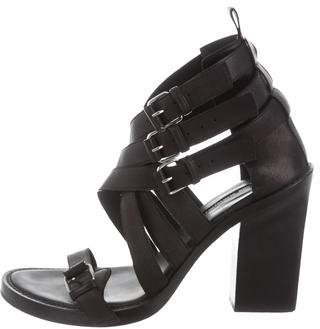 Ann Demeulemeester Leather Multistrap Sandals