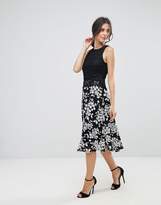 Thumbnail for your product : Yumi Contrast Lace Skater Dress