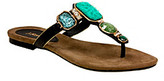 Thumbnail for your product : J. Renee Jasper" Casual Thong Sandal with Stones
