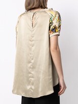 Thumbnail for your product : Antonio Marras Floral-Print Boat Neck Blouse