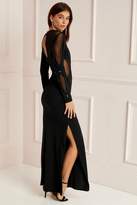 Thumbnail for your product : Next Lipsy Long Sleeve Sequin Plunge Maxi Dress - 10