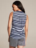 Thumbnail for your product : Banana Republic Striped Sleeveless Riviera Blouse