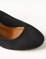 Thumbnail for your product : Marks and Spencer Suede Round Toe Court Shoes