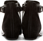 Thumbnail for your product : CNC Costume National Black Leather & Suede Ankle Boots