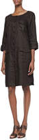 Thumbnail for your product : Go Silk Linen Pocket-Front Shirtdress