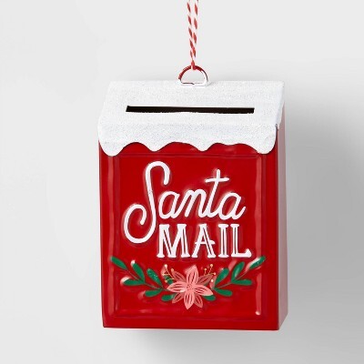 Metal 'Santa Mail' Mailbox Christmas Tree Ornament - Wondershop™