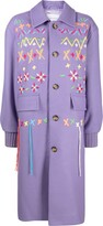 Thumbnail for your product : Mira Mikati Fair Isle Embroidered Coat