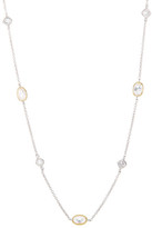 Thumbnail for your product : Nadri Two-Tone Square & Oval CZ Station Necklace