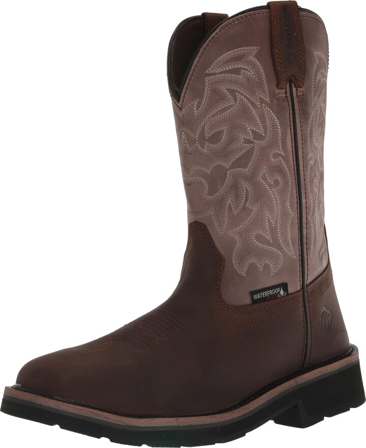 Wolverine Men's Rancher Square Steel Toe Waterproof Wellington Western
