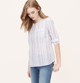 Thumbnail for your product : LOFT Striped Gauze Softened Shirt