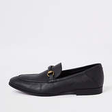 Thumbnail for your product : River Island Black snaffle loafers