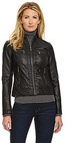 Thumbnail for your product : Bernardo Faux-Leather Scuba Jacket
