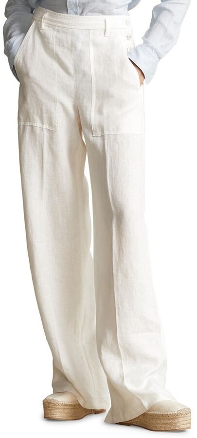 ralph lauren linen pants womens