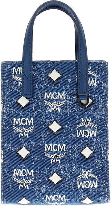 MCM Women's Blue Tote Bags | ShopStyle