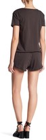 Thumbnail for your product : Vintage Havana Front Lace-Up Graphic Romper