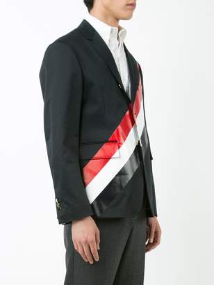 Thom Browne diagonal stripe blazer