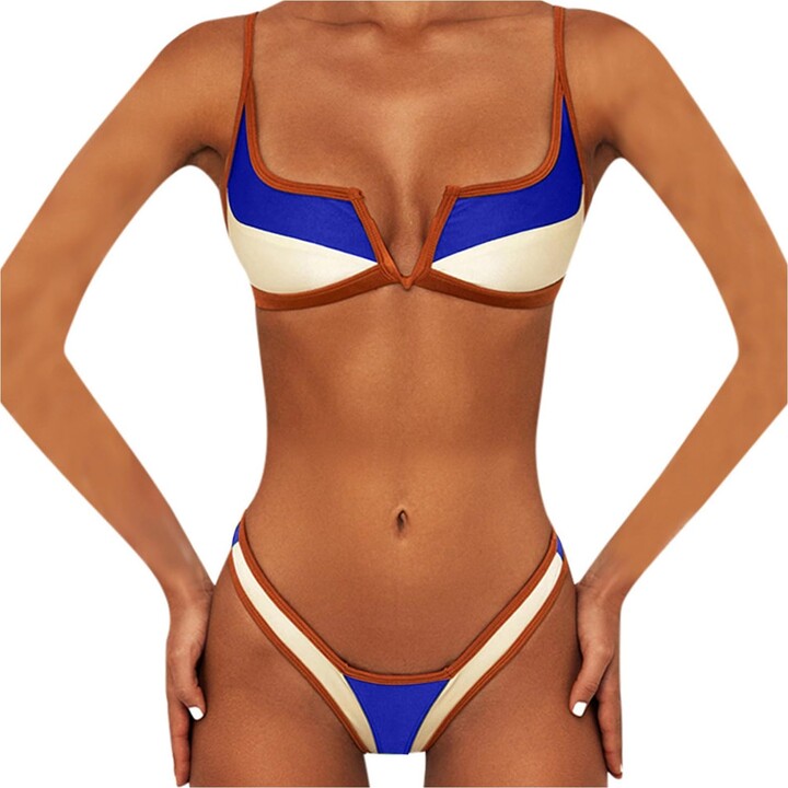 Generic Women's High Waisted Bikini Sets Green Two Piece Swimsuit