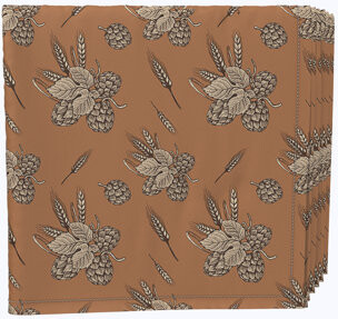 Fabric Textile Products Inc. Napkin Set 100% Milliken Polyester Machine Washable Set Of 12 18X18\