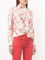 Thumbnail for your product : Frame Tie-Waist Toile Shirt