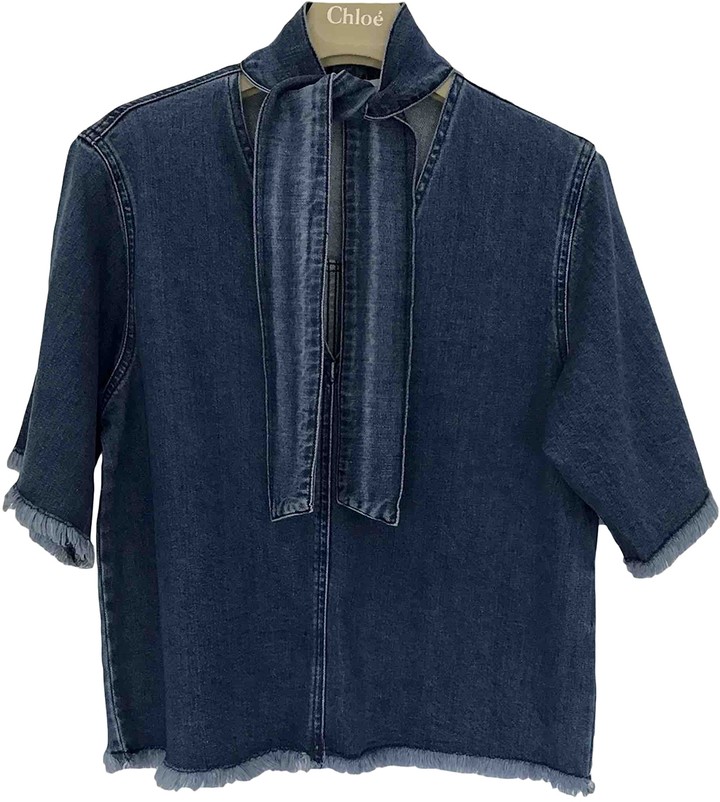see by chloe denim top
