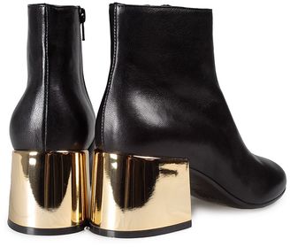 MM6 MAISON MARGIELA Mirrored-heel Leather Ankle Boots