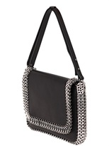 Thumbnail for your product : Paco Rabanne Leather And Metal Shoulder Bag
