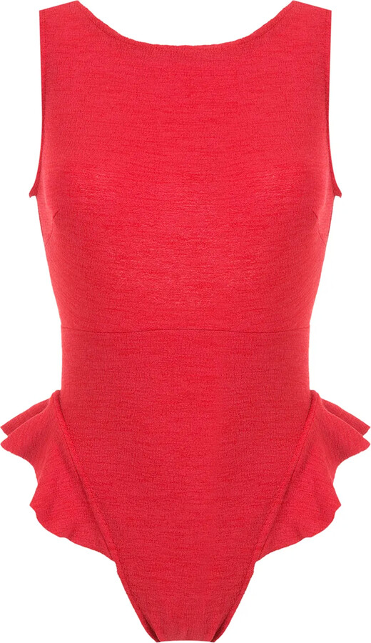 Clube Bossa Goya ruffle-trimmed swimsuit