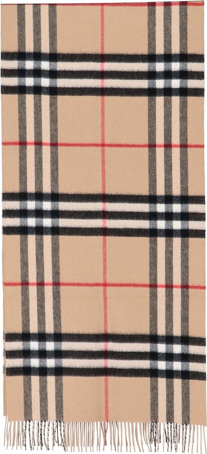 Burberry Reversible Check Cashmere Scarf - ShopStyle Scarves & Wraps