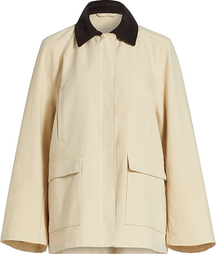 Totême Women's Summer Country Wax Cotton Jacket - Peanut - Size 4