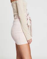 Thumbnail for your product : Missguided Faux Suede Paper Bag Waist Mini Skirt
