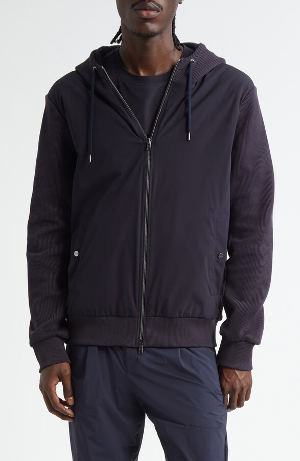 Herno Resort Interlock & Stretch Nylon Hooded Jacket