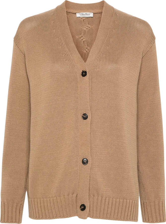 S Max Mara Biscuit cotton Lukas cardigan