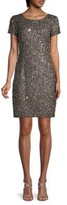 Thumbnail for your product : Adrianna Papell Beaded Short-Sleeve Sheath Dress