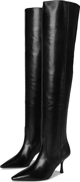 Stuart Weitzman Naomi 75 Tall Boot Women's Flat Shoes Black : 7.5 M, Leather/Suede