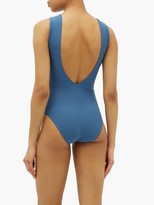 Thumbnail for your product : ALBUS LUMEN High-neck V-back Swimsuit - Blue