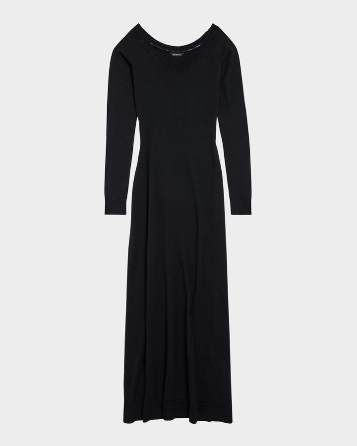 Off Shoulder V Neck Dress
