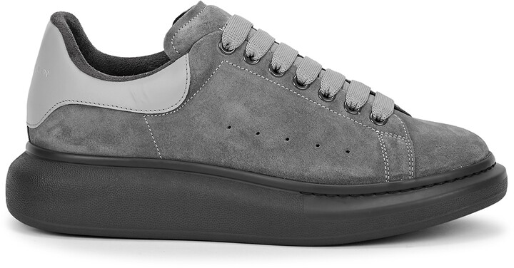 suede alexander mcqueen grey