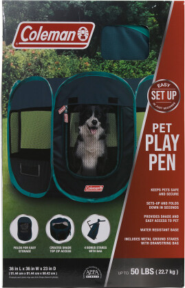 TJMAXX Packable Pet Playpen With Stakes And Carrying Bag