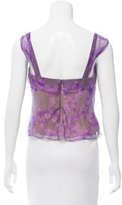 Thumbnail for your product : J. Mendel Floral Print Chiffon Top