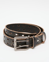 Thumbnail for your product : ASOS Leather Jeans Belt with Perforation