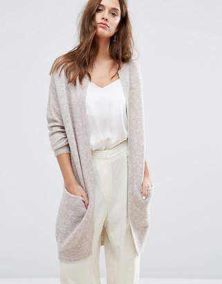 Selected Long Line Knit Cardigan