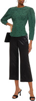 Thumbnail for your product : ALEXACHUNG Cropped Satin Straight-leg Pants